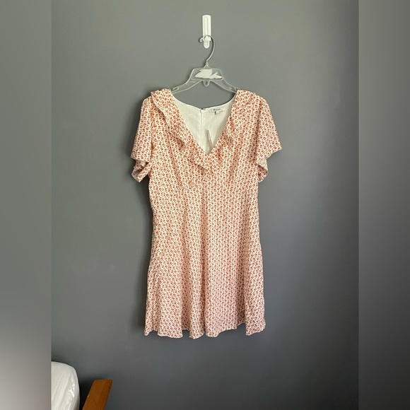 NWT Madewell Ruffle Flutter Sleeve Dress in Cutout Blooms Size 10 - Picture 4 of 7